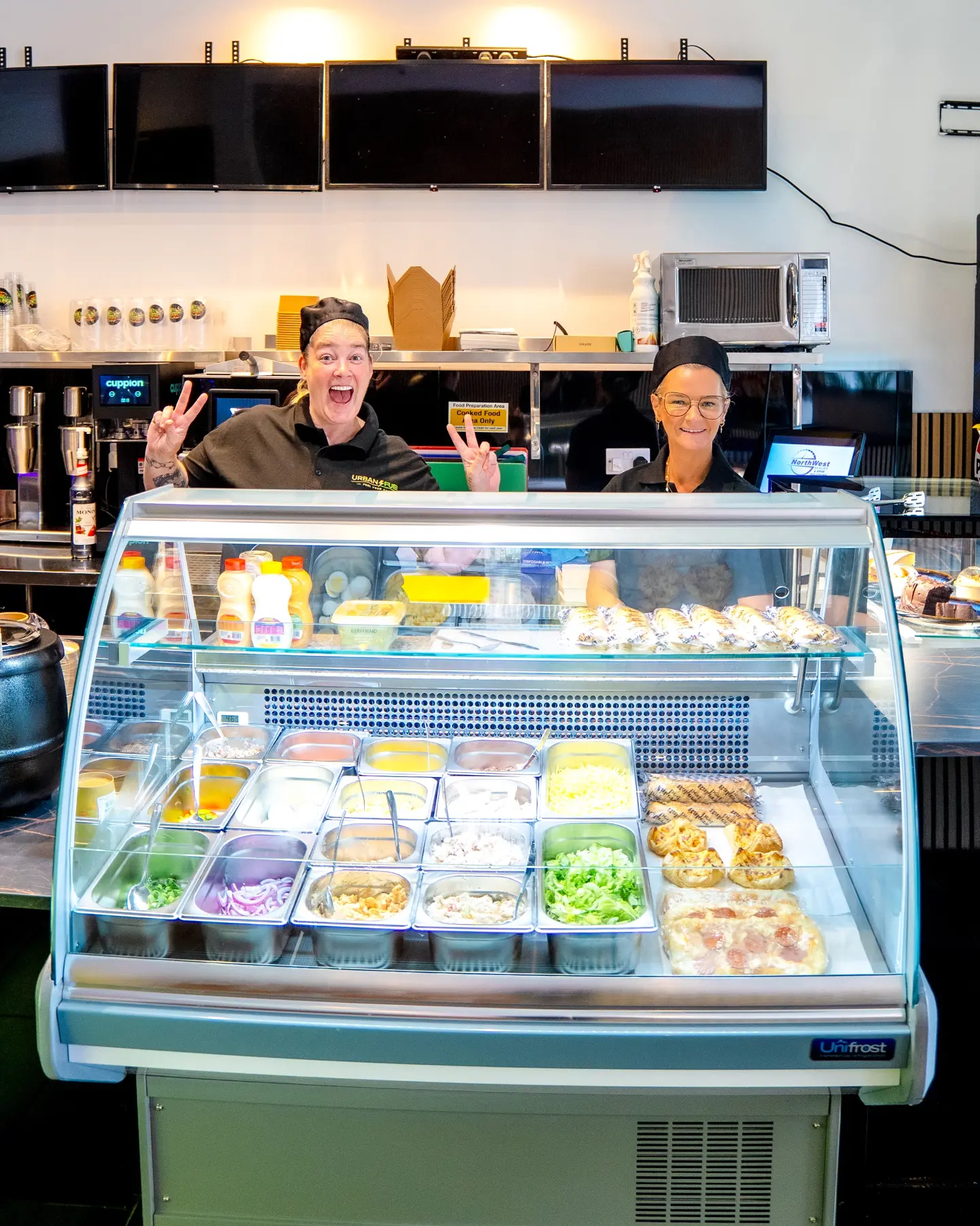 The Urban Fuel team behind the fresh food counter in Derry